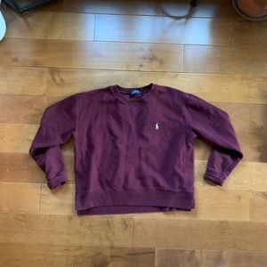Polo sweatshirt maroon